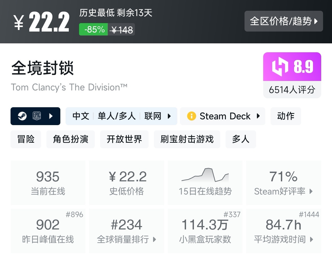 Steam周末特惠3月1日157款折扣游戏汇总