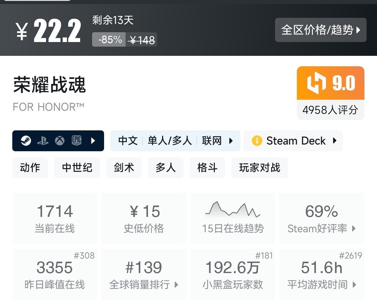 3月1日 近期折扣游戏盘点