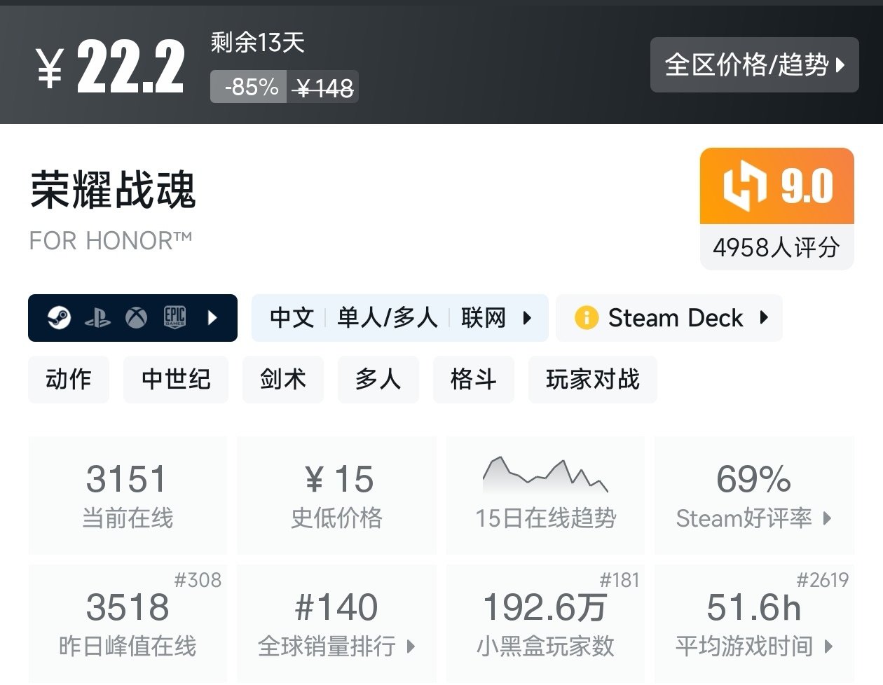 Steam周末特惠3月1日157款折扣游戏汇总