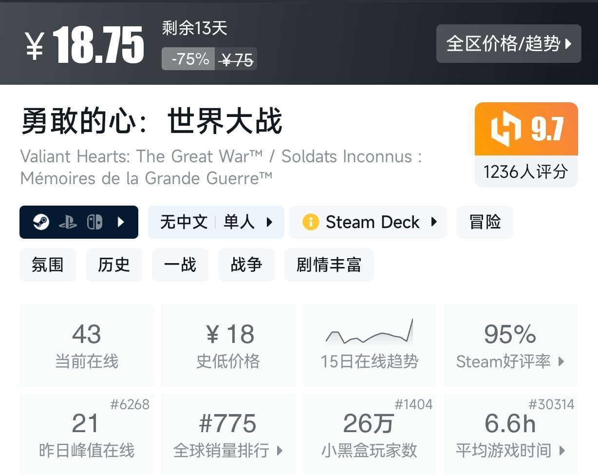 3月1日 近期折扣游戏盘点