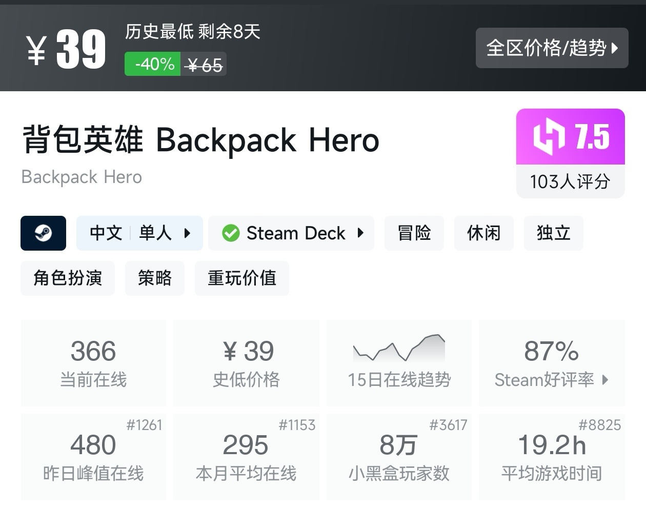 游戏节正式开始！Steam周间特惠137款折扣游戏汇总