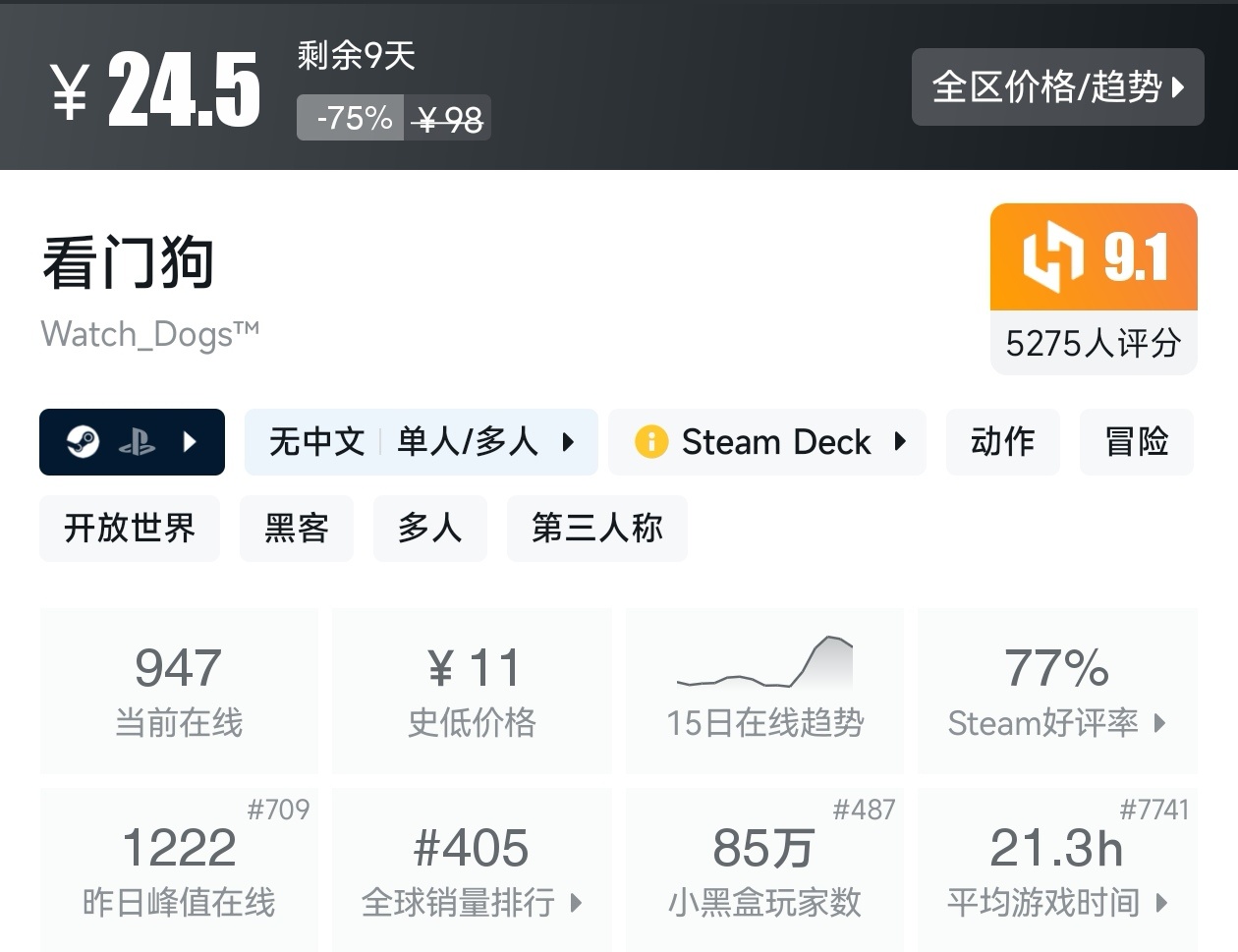 游戏节正式开始！Steam周间特惠137款折扣游戏汇总