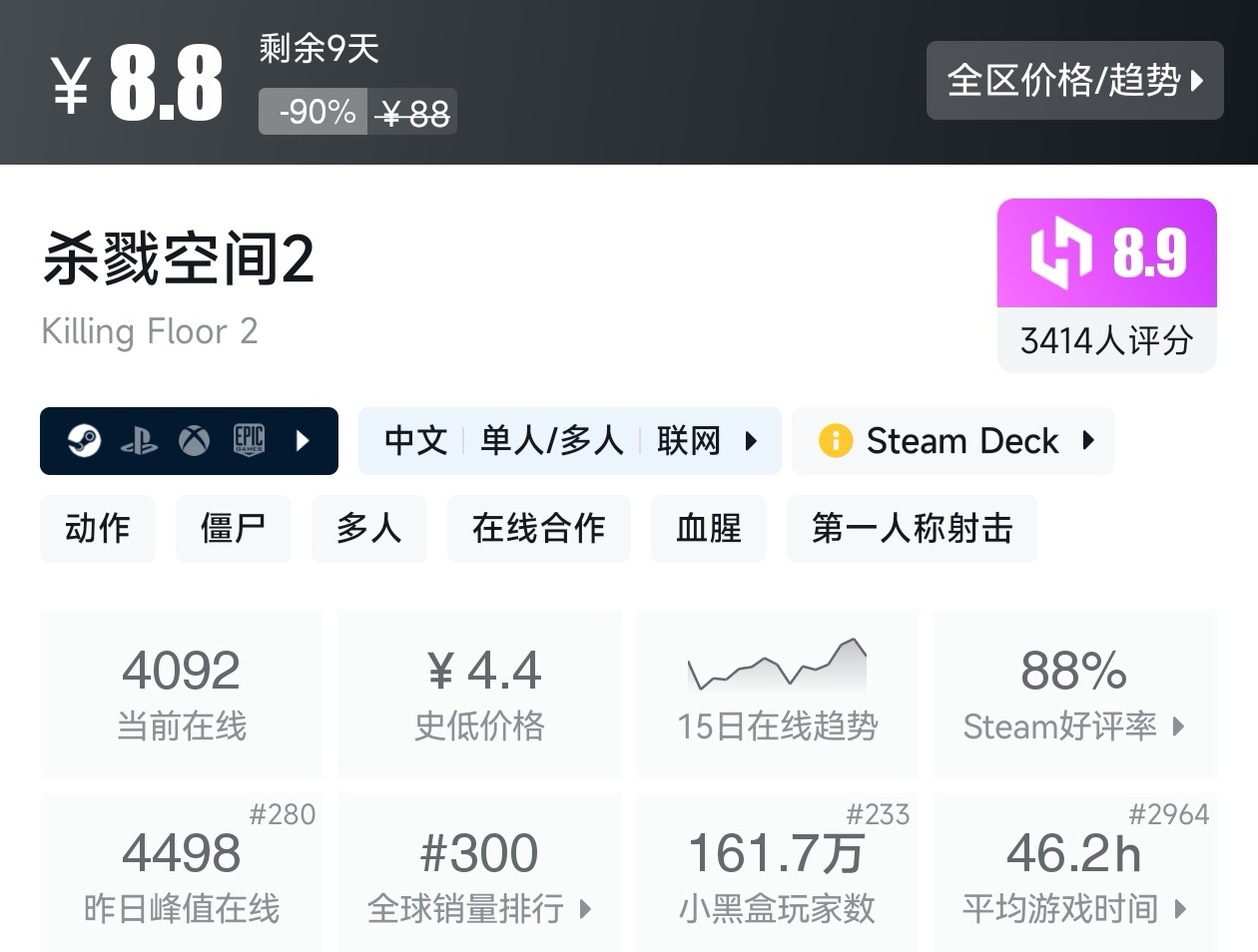 游戏节正式开始！Steam周间特惠137款折扣游戏汇总