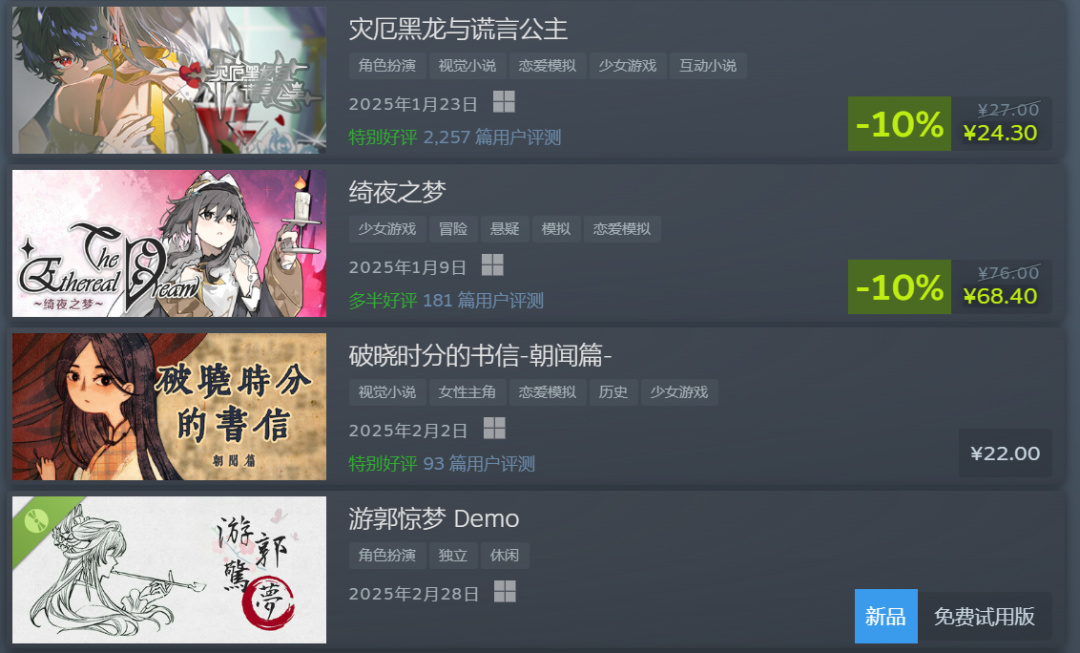 国产乙女游戏：Steam平台正在形成中的新风口-第1张