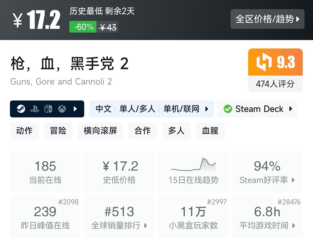 Steam周末特惠4月5日117款折扣游戏汇总