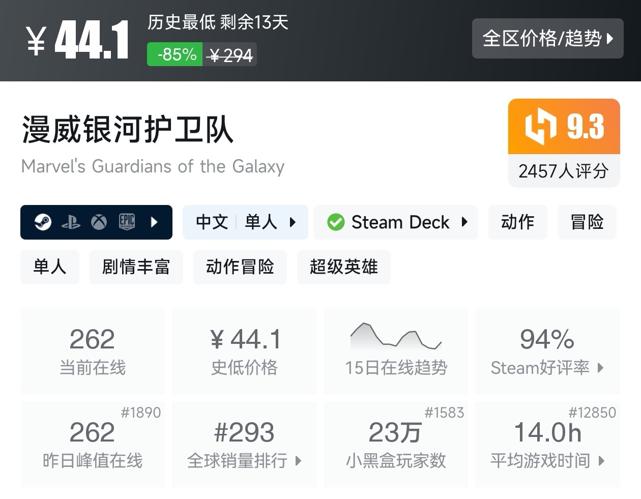 Steam周末特惠4月5日117款折扣游戏汇总