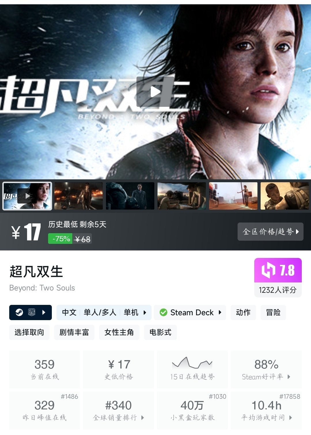 【球盟会】（4月17日）Steam近期六十款折扣游戏大盘点！多款史低即将结束！