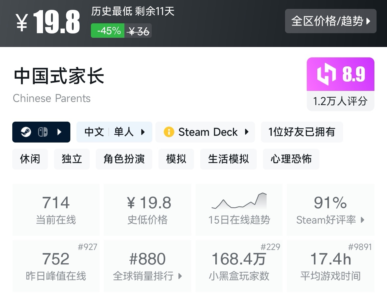 Steam近期47款20元以下折扣游戏汇总，多款最后一天！
