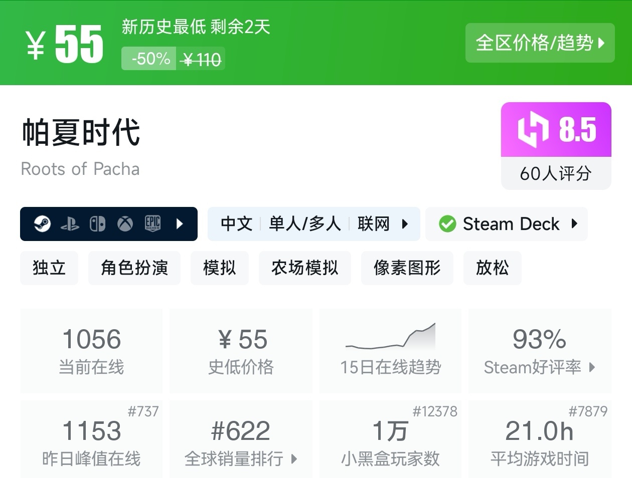 等等党的大胜利！Steam近期39款新史低游戏汇总
