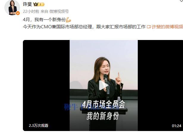 小米女高管许斐新任国际市场部总经理 加入小米15年