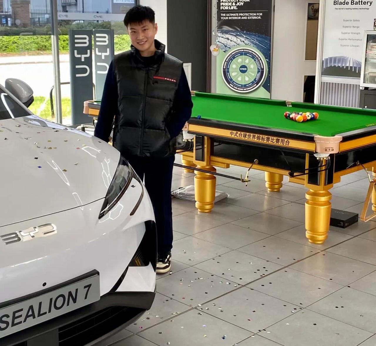 比亚迪海狮 07EV 护航赵心童夺冠，全球销冠品牌再添星光-第1张