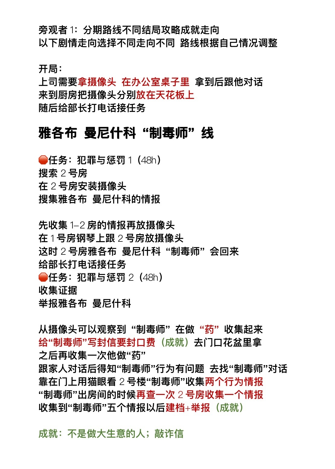 旁觀者1劇情完美全攻略-第0張