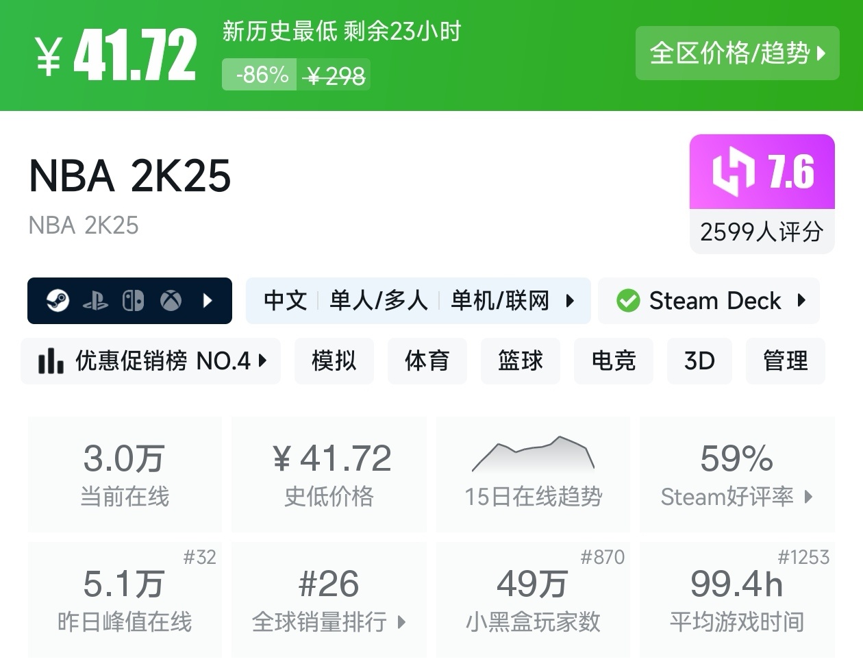 Steam周间特惠5月21日117款折扣游戏汇总