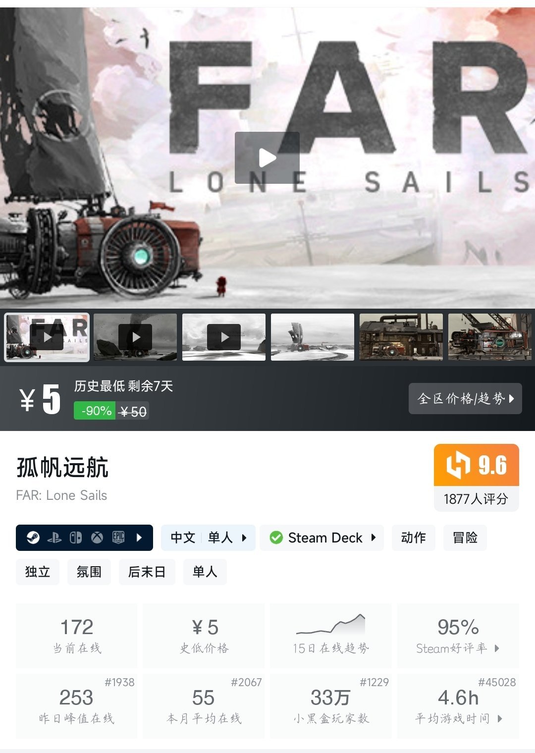 全部史低！28款史低大作/佳作大盘点！最低仅需5.0元！—〖6.2〗