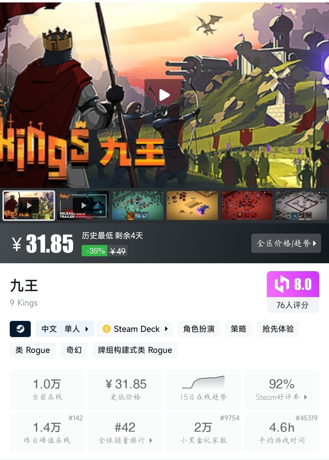 全部史低！28款史低大作/佳作大盘点！最低仅需5.0元！—〖6.2〗