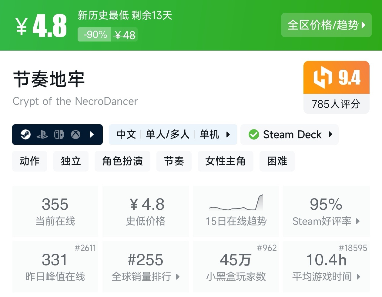 等等党的大胜利！Steam6月14日30款新史低游戏汇总