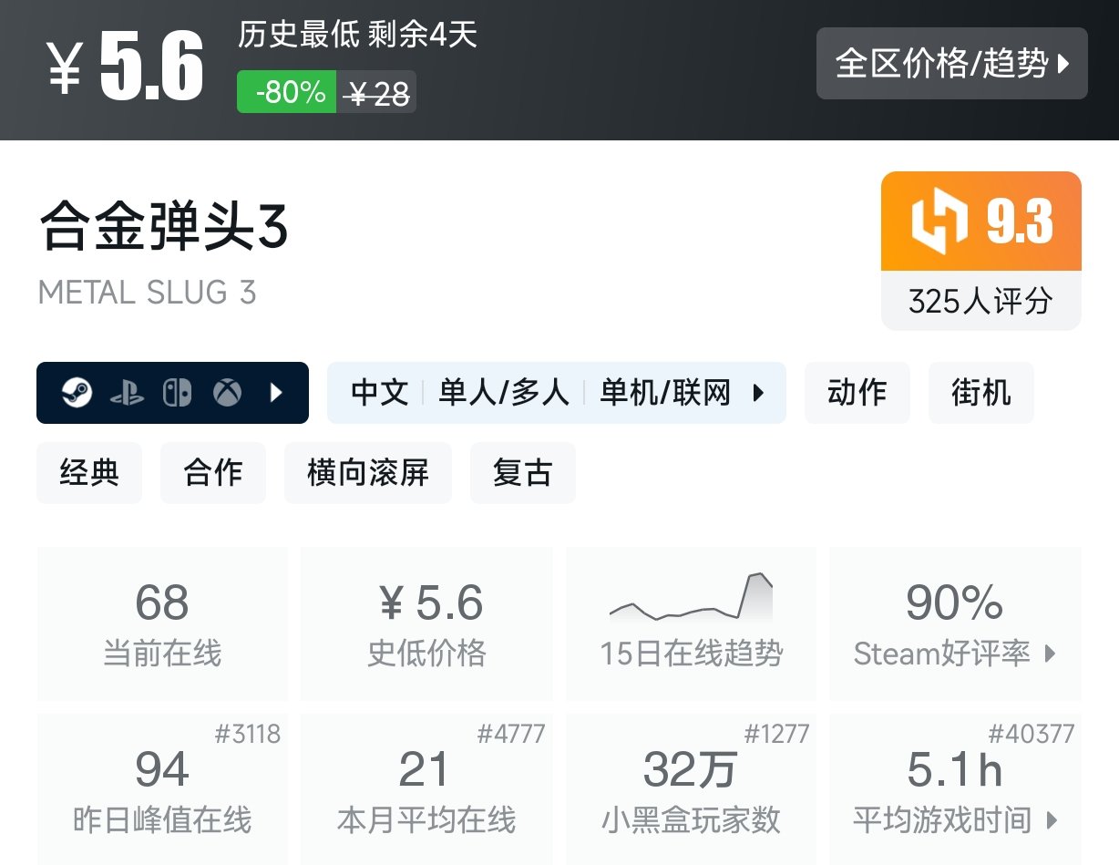 低至3.36！Steam近期10元以下史低游戏盘点