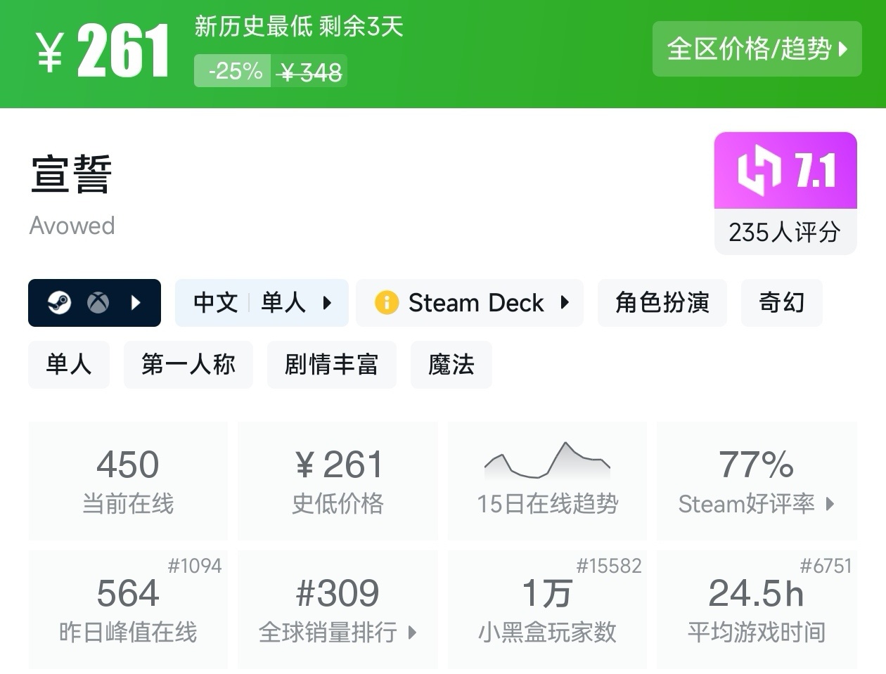 等等党的大胜利！Steam6月14日30款新史低游戏汇总