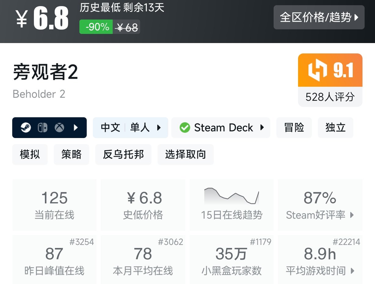 低至3.36！Steam近期10元以下史低游戏盘点