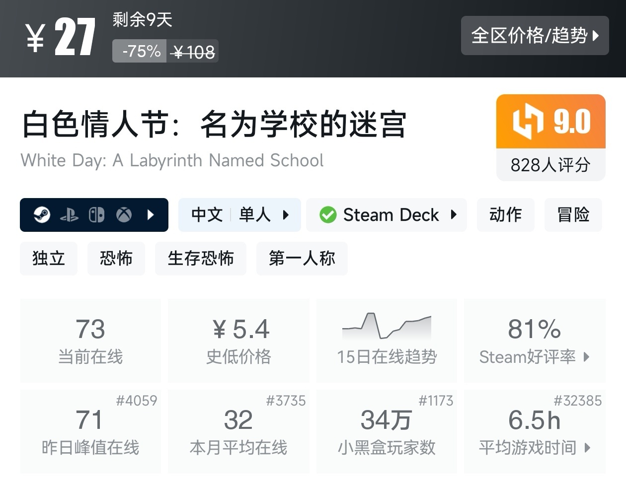 【球盟会】Steam夏促53款恐怖游戏折扣汇总，最害怕的一集