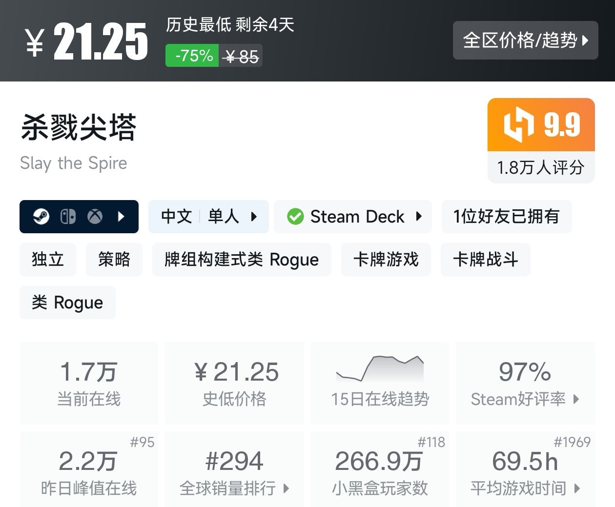 Steam夏促79款回合制游戏折扣汇总