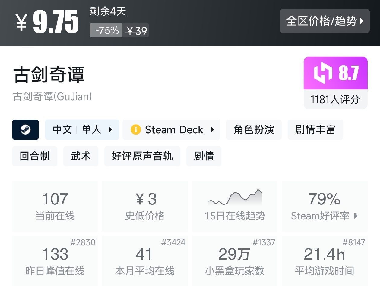 Steam夏促79款回合制游戏折扣汇总