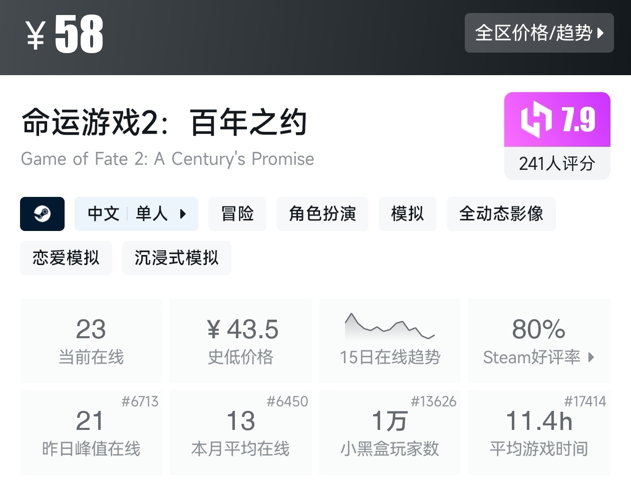 盘点Steam上10款好评影游游戏（影游合集）
