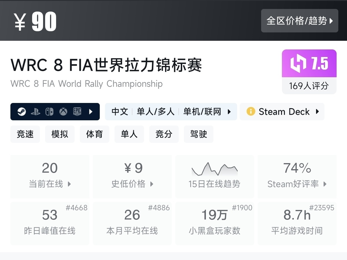 【7.30】不止1折！竞速游戏节92款史低游戏汇总