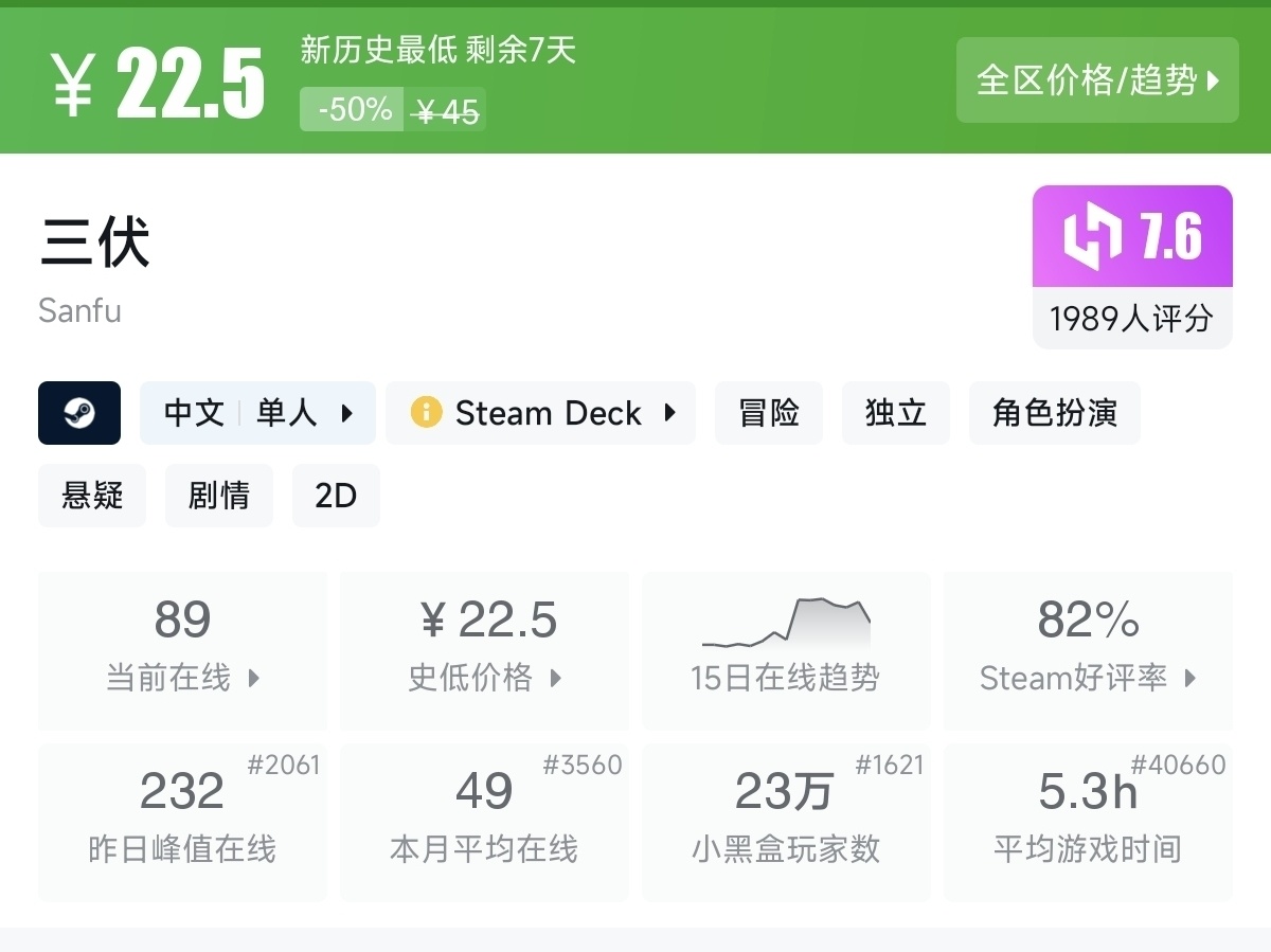 【7.30】不止1折！竞速游戏节92款史低游戏汇总