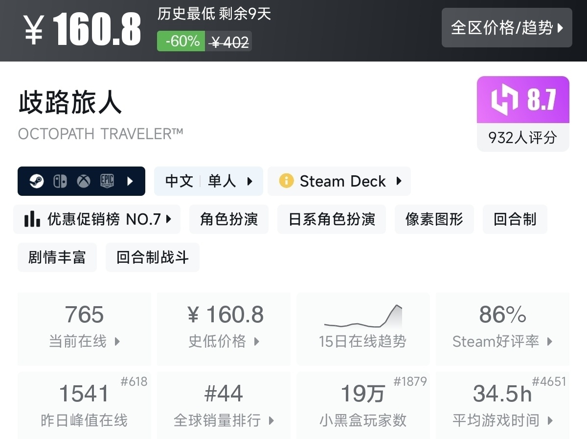 【7.30】不止1折！竞速游戏节92款史低游戏汇总