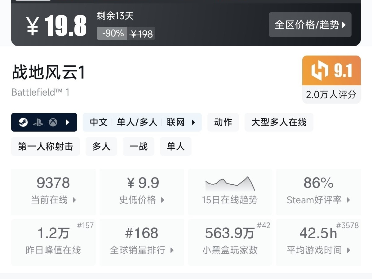 【7.30】不止1折！竞速游戏节92款史低游戏汇总