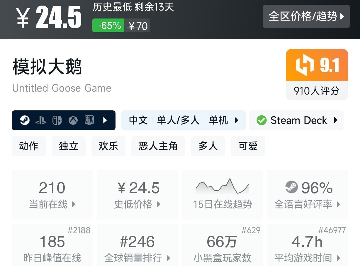 【8.23】Steam近期百元内史低游戏盘点