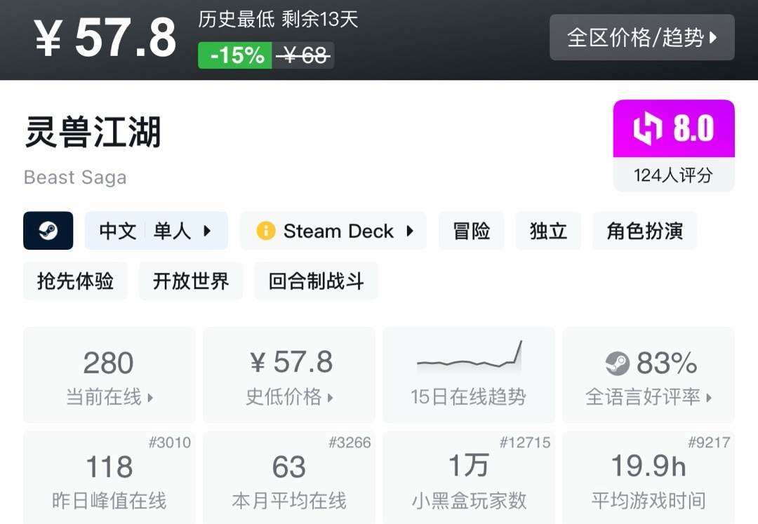 【9.8】小雨合集，秋促预备役。盘点25款史低佳作！