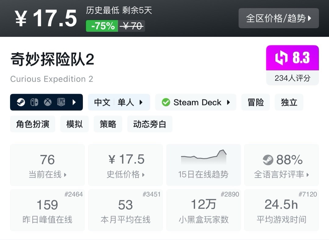 【9.11】小雨合集，steam近期史低佳作盘点，备战秋促！