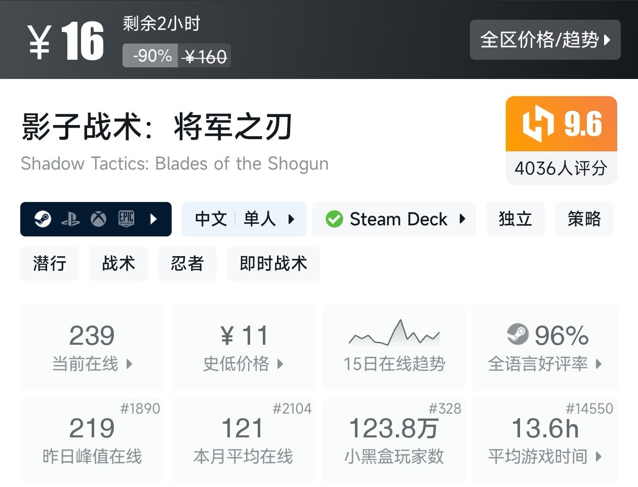 全场骨折价！Steam9月13日23款一折游戏折扣汇总