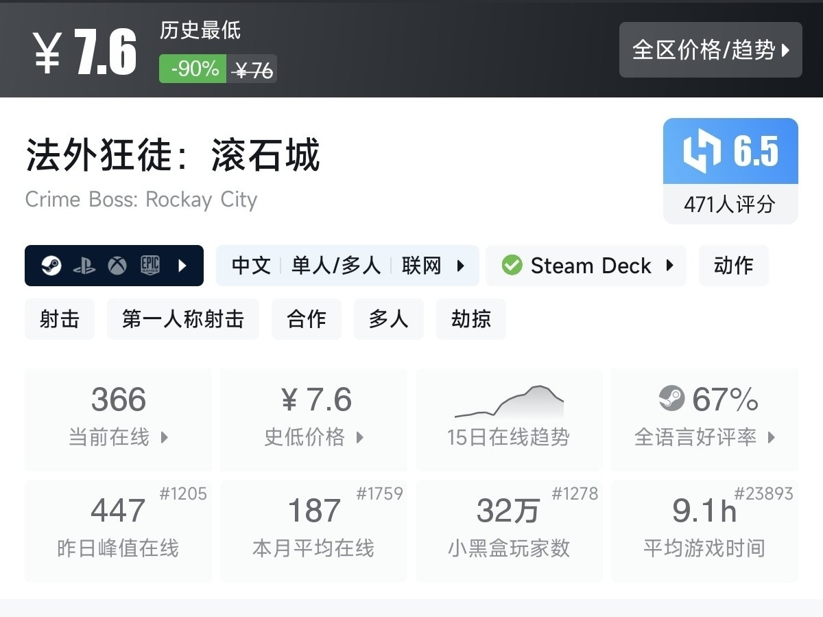 【Steam/10.1】国庆玩点啥？秋促46款一折游戏专场！！！