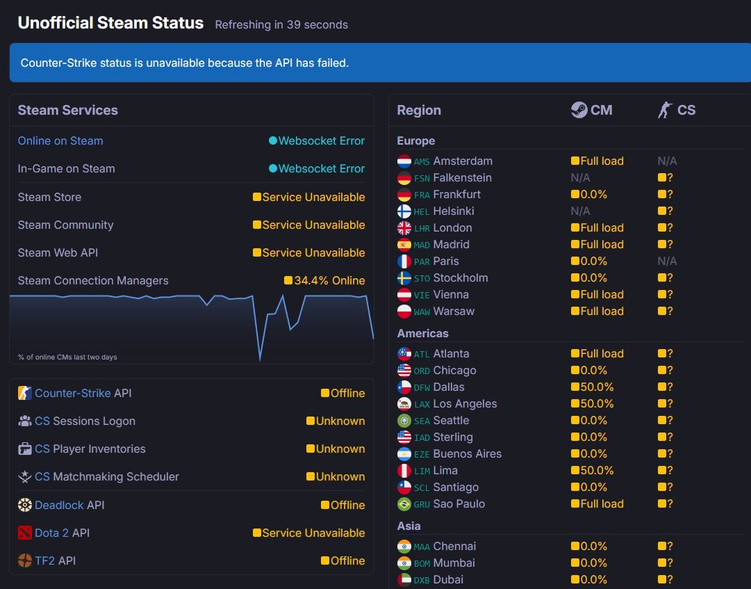 【球盟会】Steam是蹦了吗？彻底登录不了了？原来又遭到DDoS攻击了！