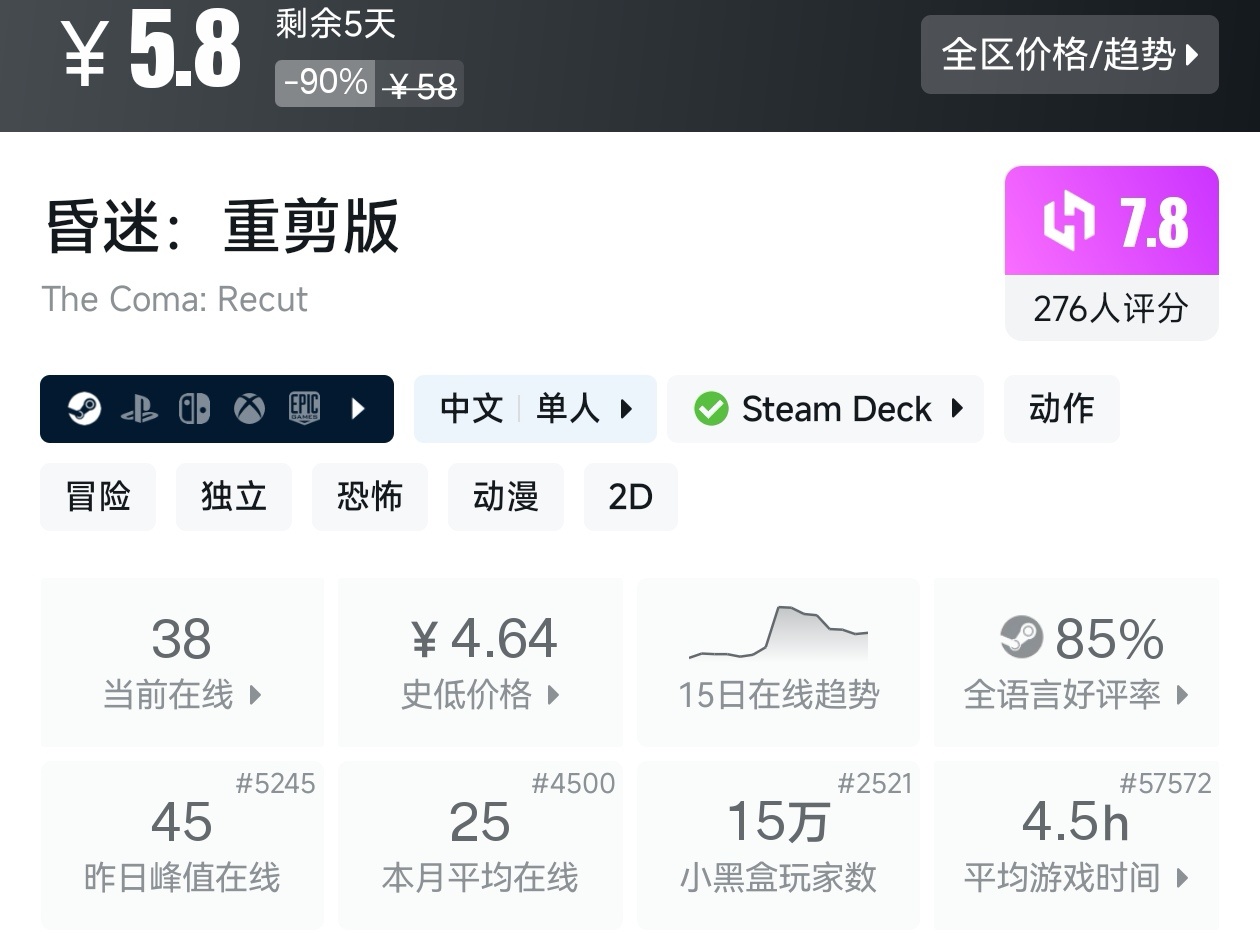【球盟会】全场骨折价！Steam5月8日19款一折游戏折扣汇总