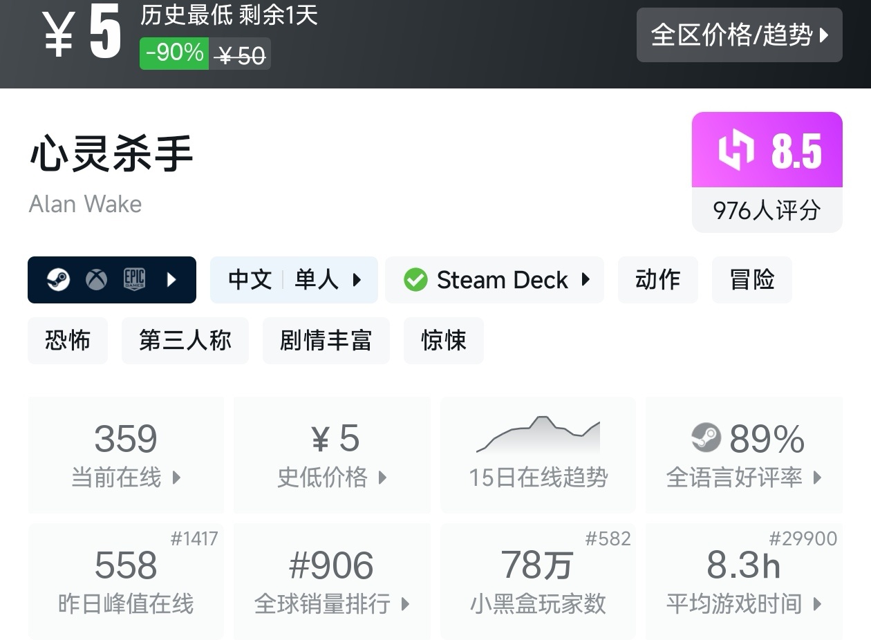 【球盟会】全场仅需个位数！Steam6月14日25款10元以下游戏折扣汇总