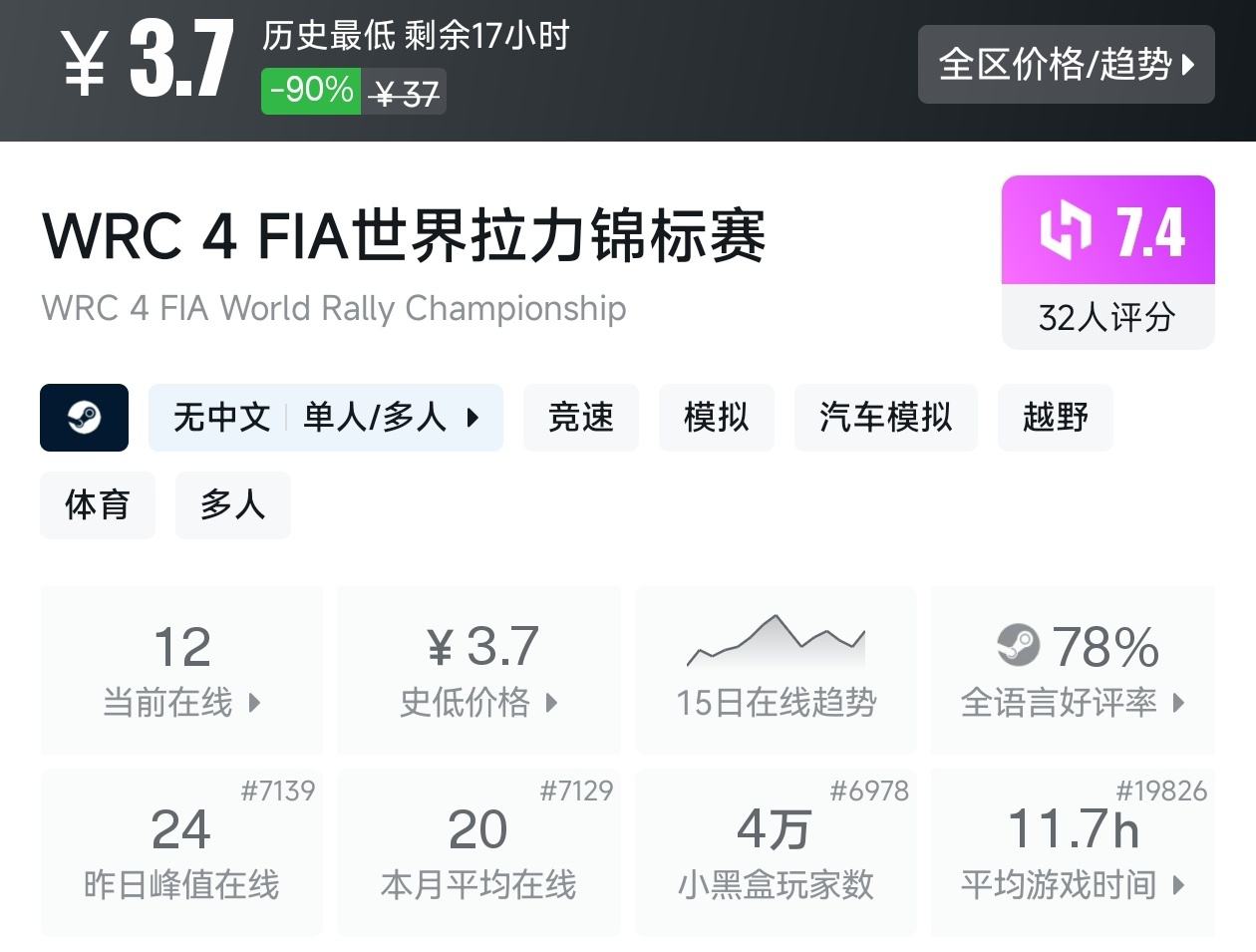 【球盟会】全场仅需个位数！Steam6月14日25款10元以下游戏折扣汇总