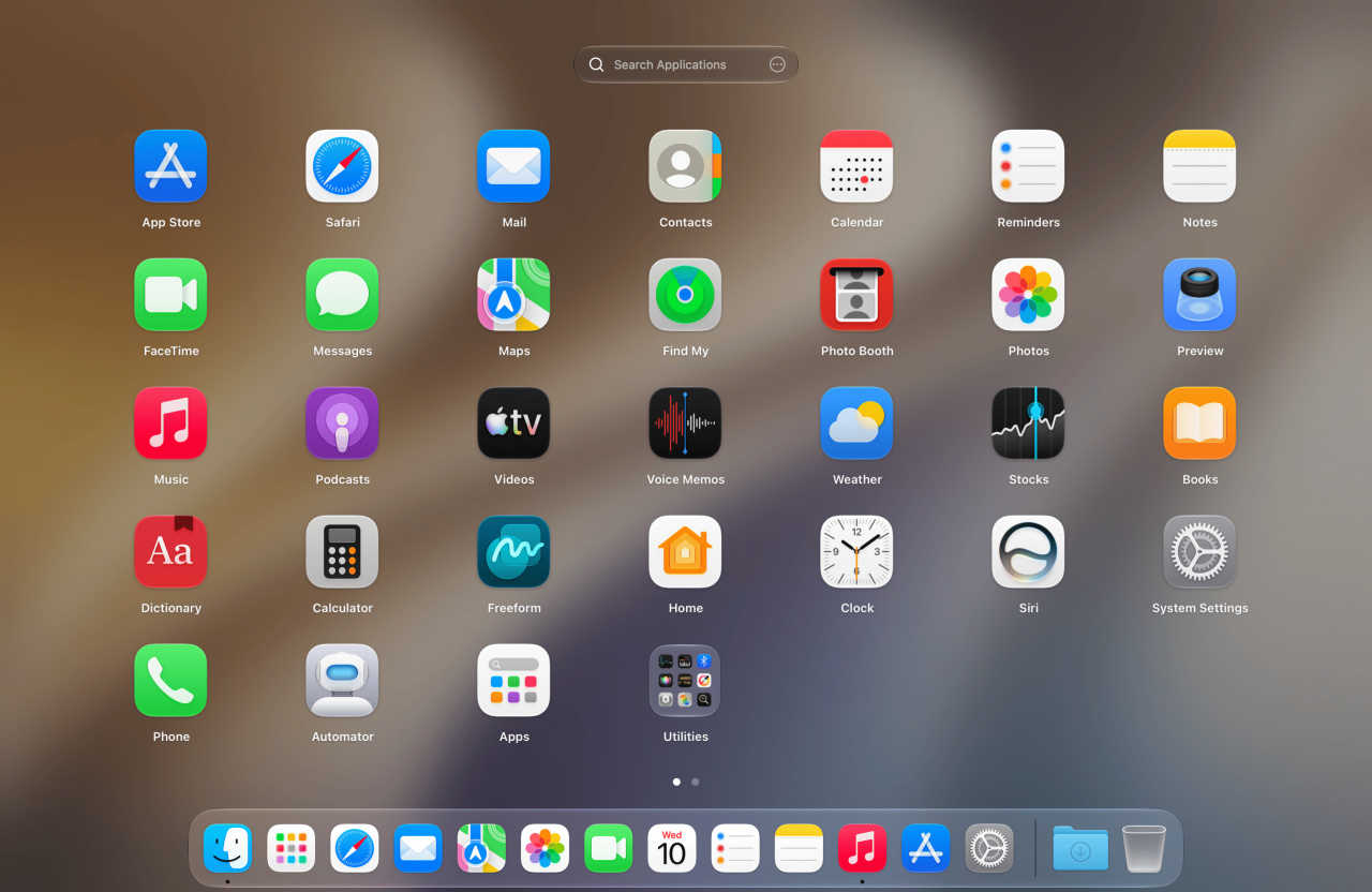 LaunchOS_main interface in macOS27