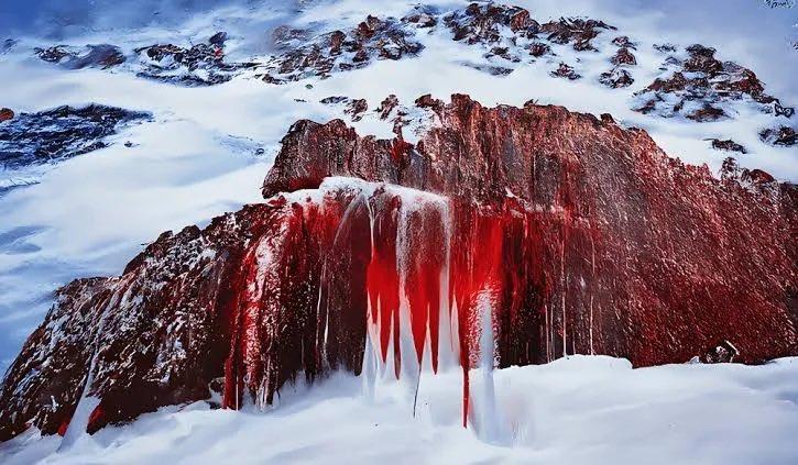 Antarctica's bloody waterfall. The mystery of Blood Falls
