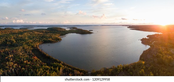 Aerial Panoramic Landscape View Beautiful Bay Stock Photo 1209129958 |  Shutterstock
