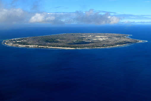 Nauru Island From The Air Pacific Ocean Stock Photo - Download Image Now -  Nauru, Island, Aerial View - iStock
