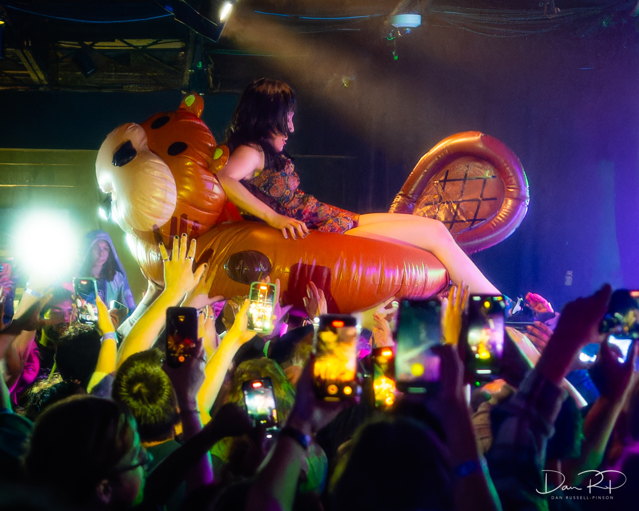 crowd surfing