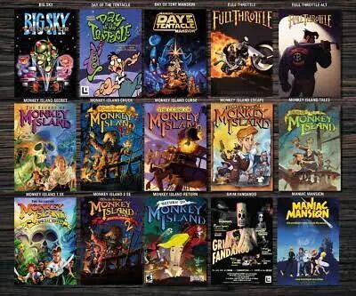 Lucas Arts Games Box Art Posters A4 (297x210mm), Monkey Island | eBay  Australia
