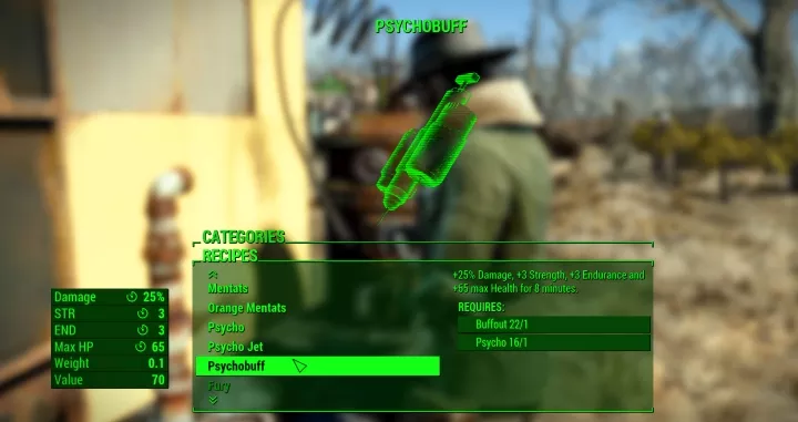 Fallout 4 Chems: Drug Effects and Duration