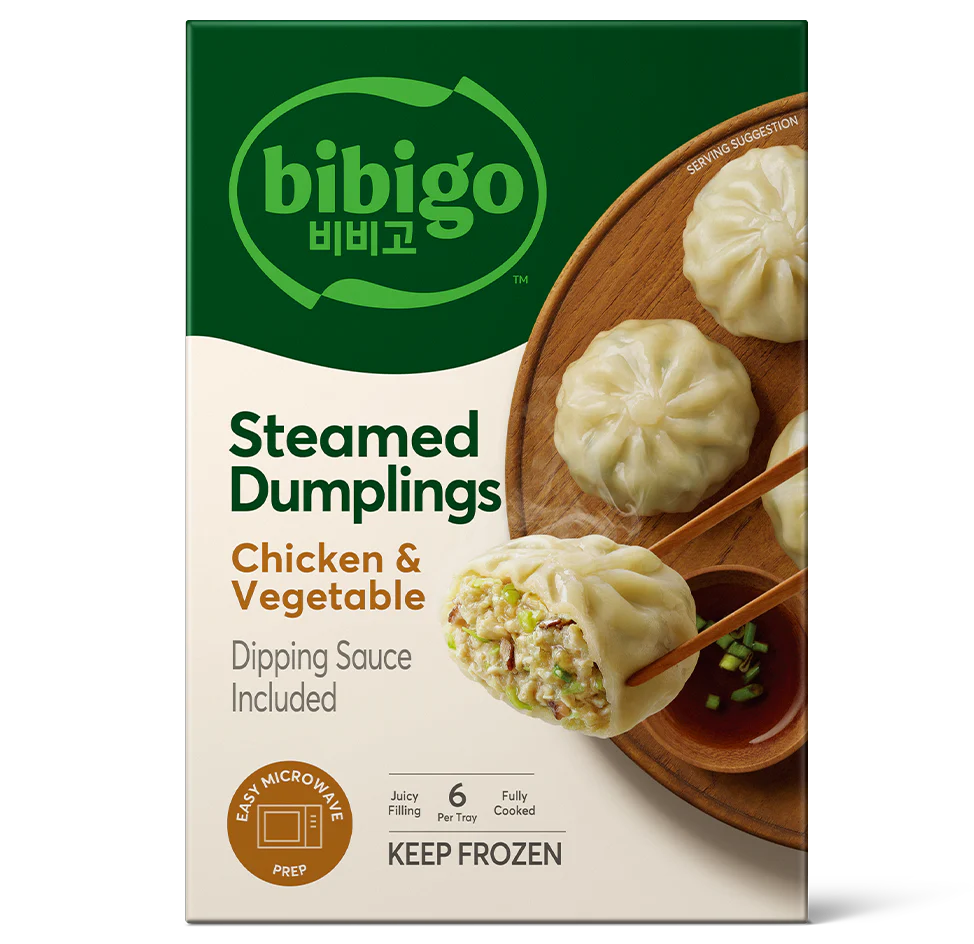 bibigo™ Steamed Dumplings Chicken and Vegetable (6.6 oz) – BibigoUSA