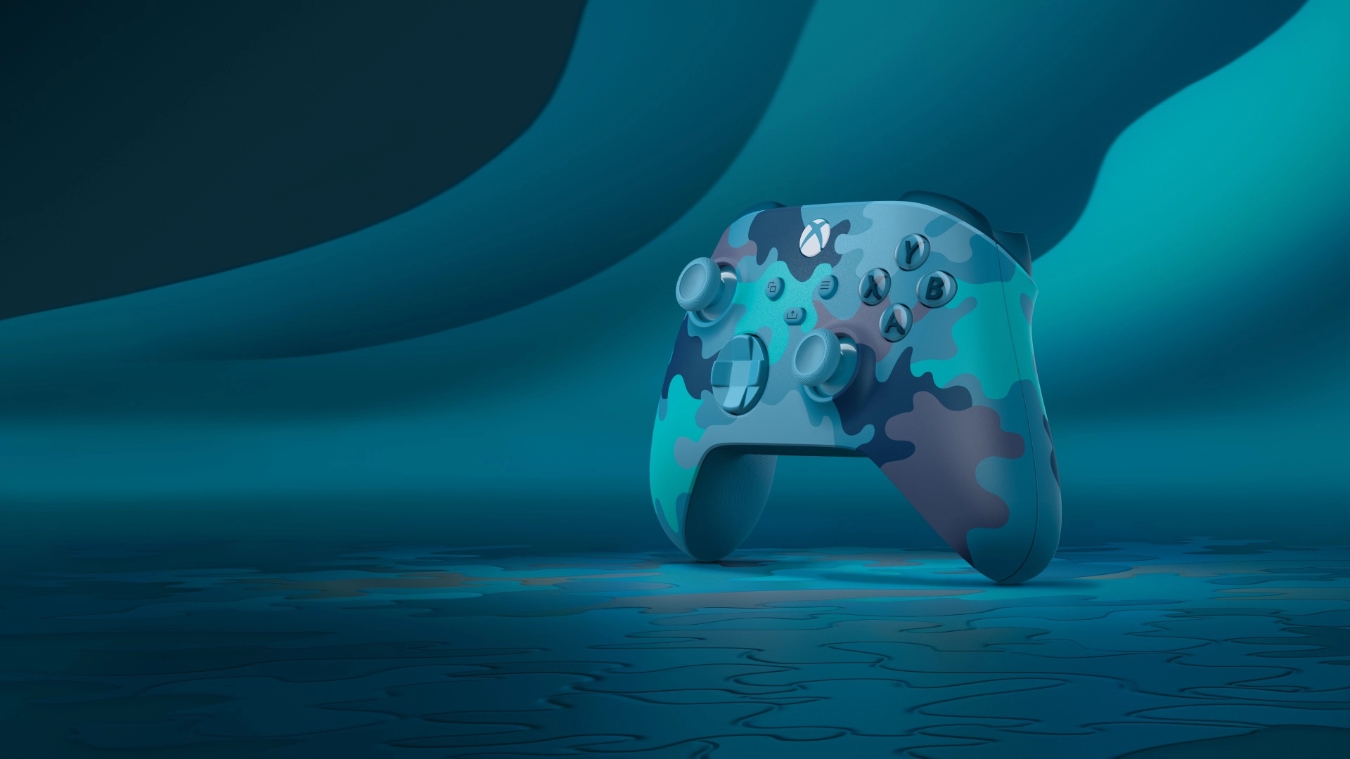 【PC游戏】微软正式公开Xbox手柄新配色：绚丽蓝色“矿物迷彩”-第0张