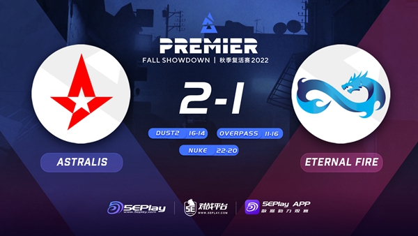 【CS:GO】BLAST Showdown： Astralis 2-1 EF-3楼猫